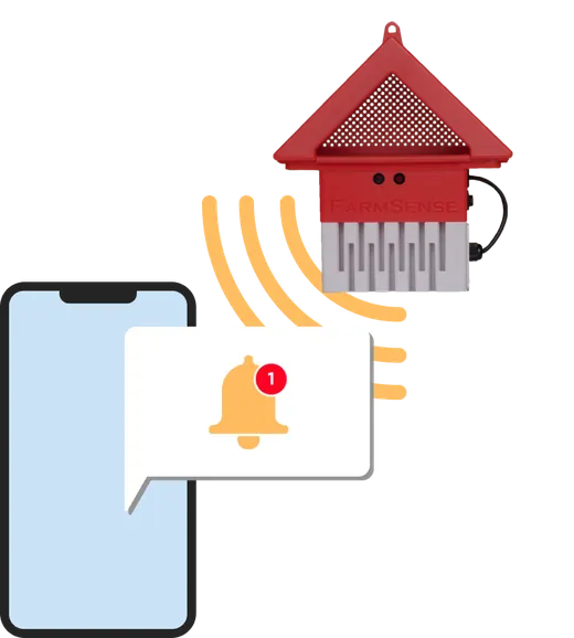 Phone receiving FlightSensor alert